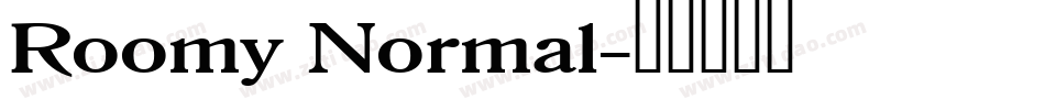 Roomy Normal字体转换